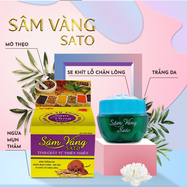 VUA TRỊ MỤN SÂM VÀNG SATO THẢO DƯỢC HIỆU QUẢ CAO ? 