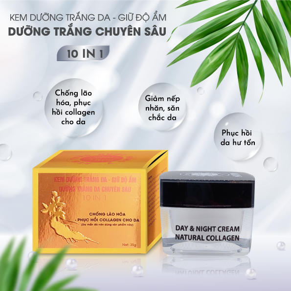 Kem Dưỡng Trắng Da Chuyên Sâu - Giữ Độ Ẩm 10 In 1