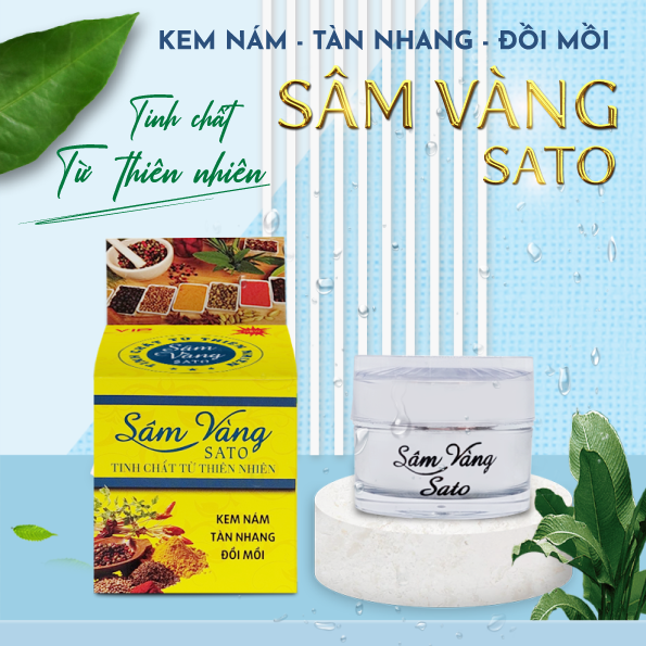 sâm vàng thảo dược -Kem Nám Tàn Nhang - Đồi Mồi 